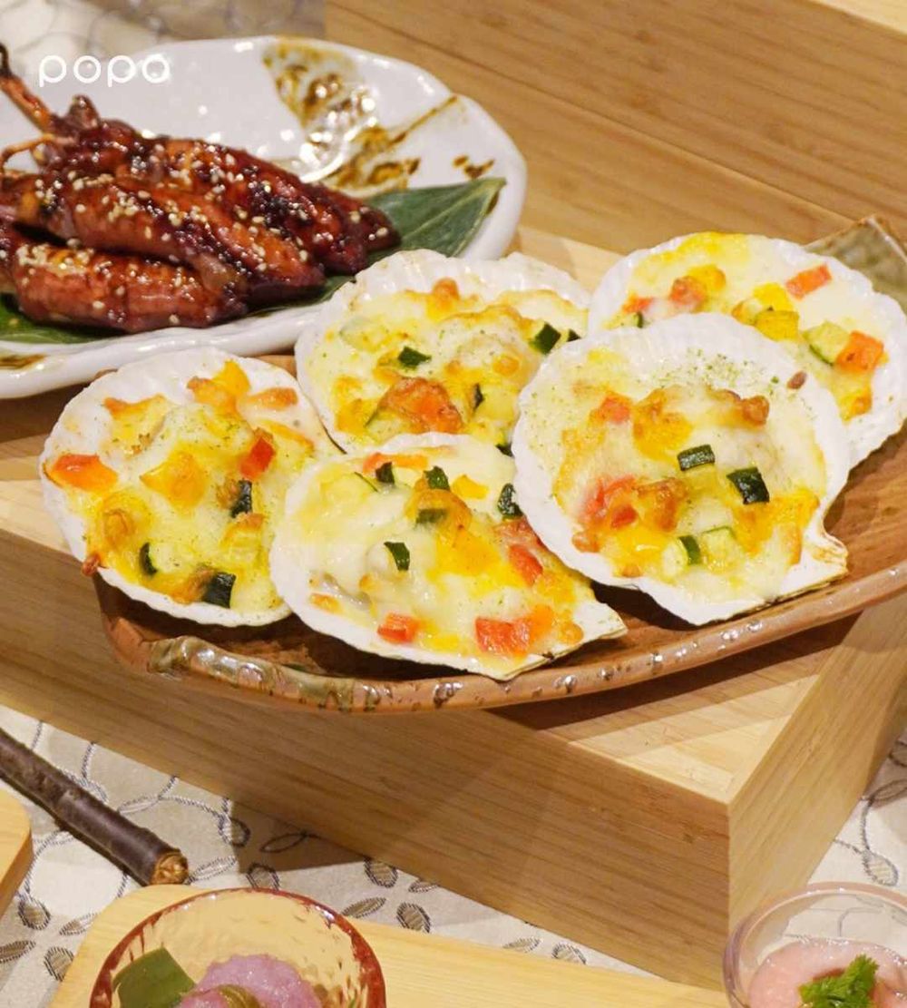 欣葉日本料理春季新菜登場！「奶香焗烤扇貝、棋盤壽司、櫻花蝦玉子燒」春天配色美到捨不得吃！-3