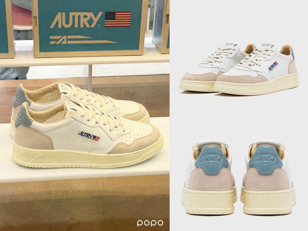 韓妞愛牌AUTRY聯名球鞋登場！藍、粉配色春夏必收一雙、限量小花吊飾超可愛！-5