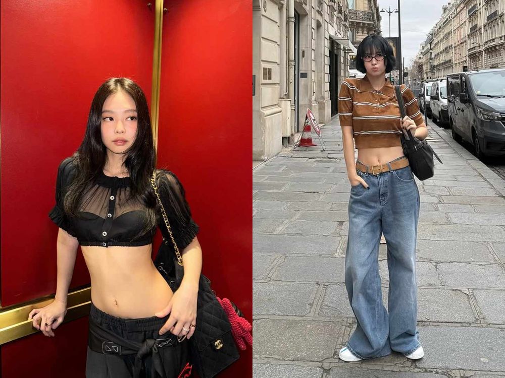 2025春夏穿搭必學！韓妞8個「高級露腰」穿搭技巧！原來穿低腰褲是變瘦的小秘訣？！-16