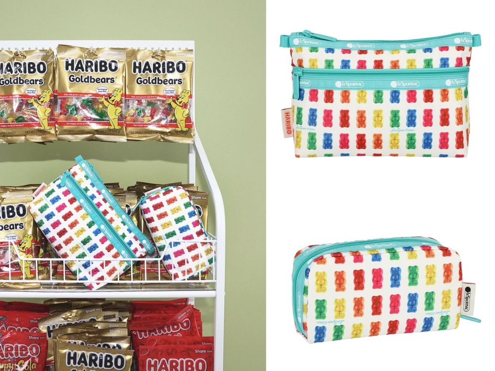 LeSportsac和HARIBO小熊軟糖聯名了！軟糖收納包神還原、看了好想打開來吃！-6