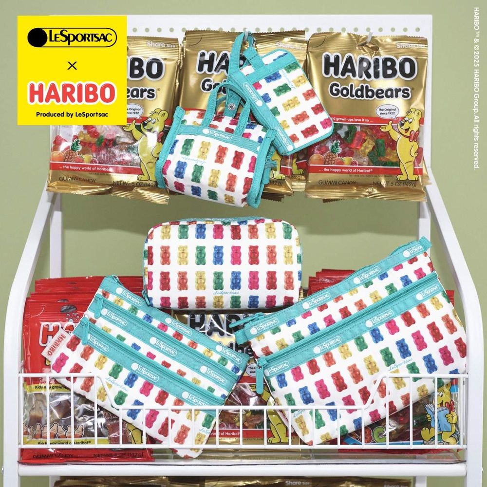 LeSportsac和HARIBO小熊軟糖聯名了！軟糖收納包神還原、看了好想打開來吃！-8