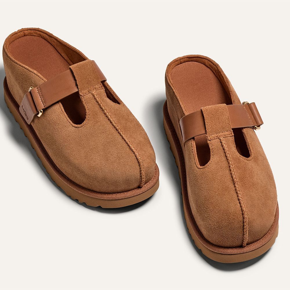 韓國女生都買了！UGG爆款「厚底木屐鞋」兩段式增高、一穿上腿看起來又細又直！-9