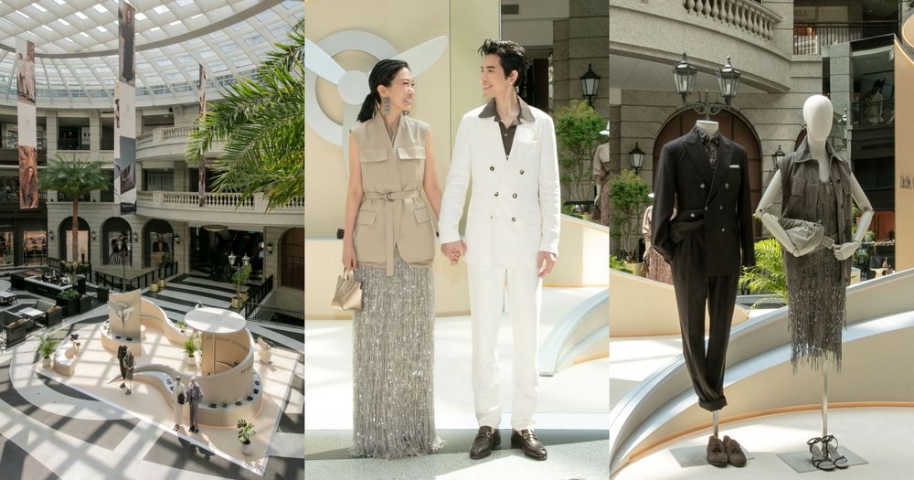 蕭敬騰、Summer婚後首合體！現身BRUNELLO CUCINELLI快閃店、大地色打造質感老錢風！-6