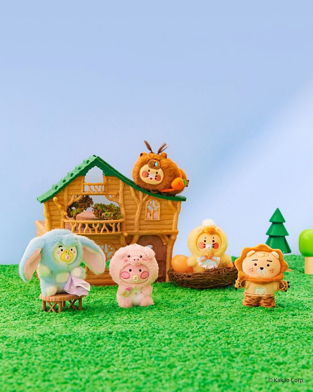 2025韓國旅遊必買！Kakao Friends動物園系列「無尾熊萊恩、浣熊春植玩偶」可愛到發瘋瘋！-4