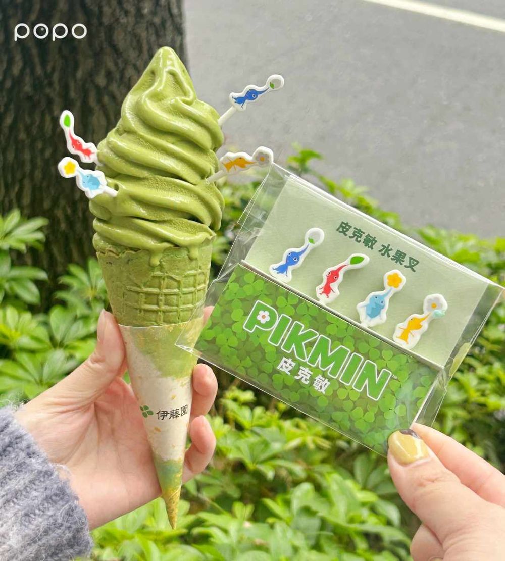 一支不用38元！全家4月最新「伊藤園抹茶霜淇淋」茶味超爆濃、買三支再送超可愛皮克敏水果叉！-5