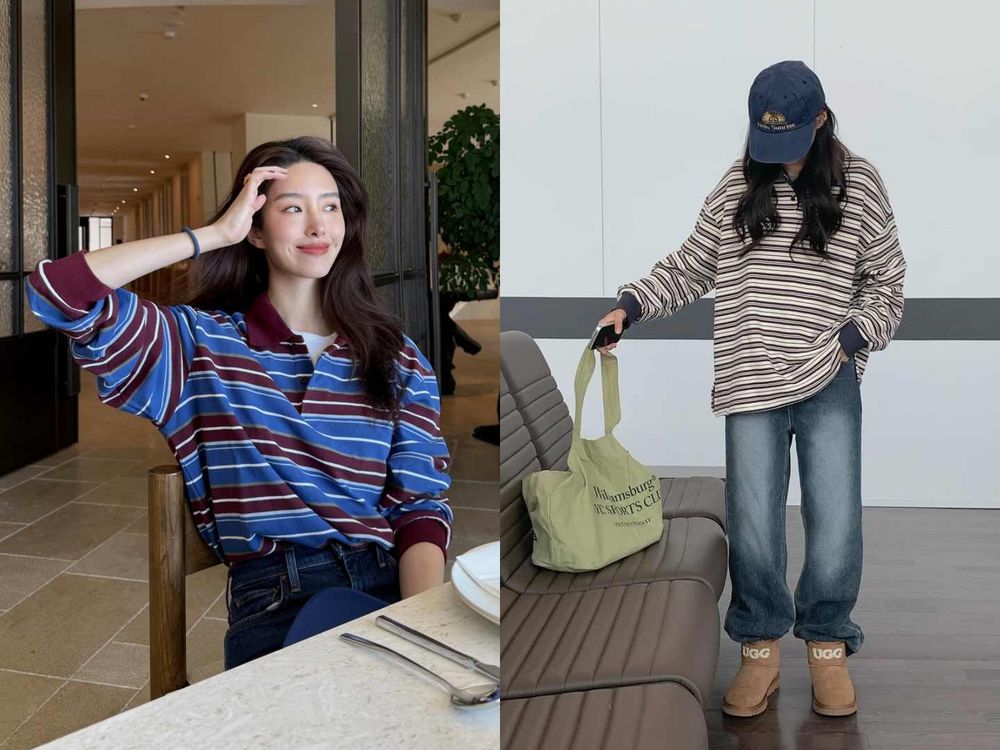 2025絕對要有一件！韓國女生最愛「條紋上衣穿搭」6大公式！第二招超簡單又時髦！-7