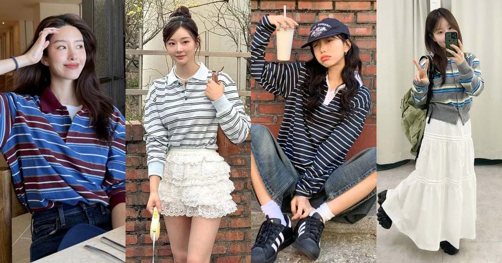 2025絕對要有一件！韓國女生最愛「條紋上衣穿搭」6大公式！第二招超簡單又時髦！-1