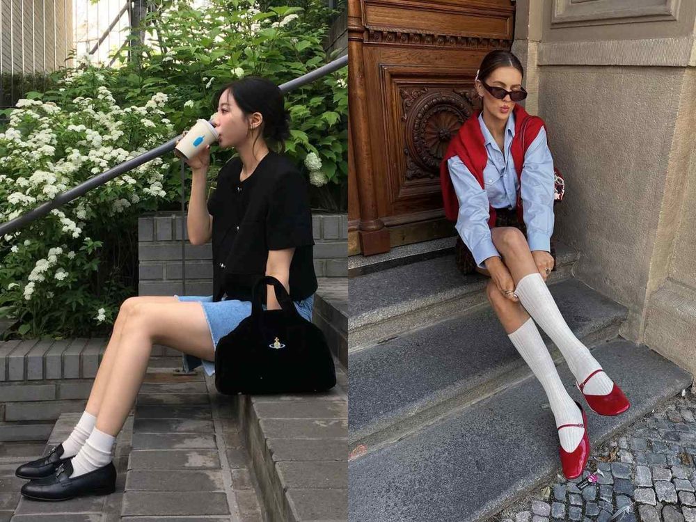 女團鉛筆腿這樣穿！韓妞最愛「中長筒襪穿搭」細腿密技！第四招看起來腿細掉一半！-11