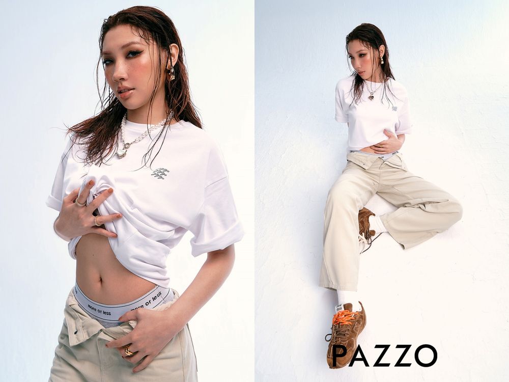 PAZZO最新形象大使「Karencici & ØZI」夢幻聯手！同款「雲朵、水洗丹寧」百元起必收！-3
