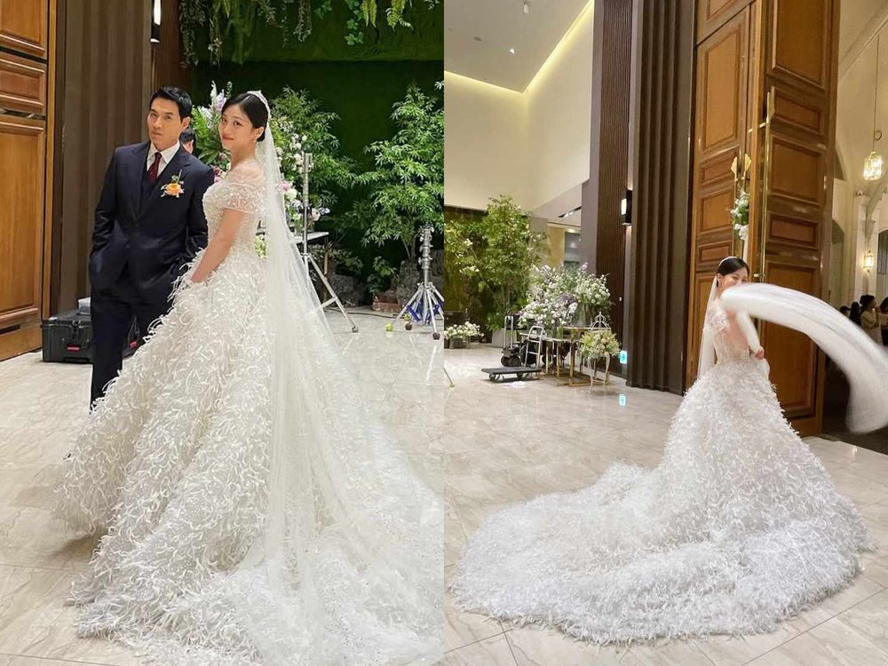 《苦盡柑來遇見你》大結局IU復古婚紗太美！爸媽全家福逼哭網友、2025韓劇婚紗大回顧！-4