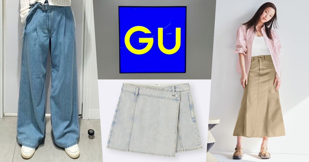 GU春季特價來了！超人氣單品補貨優惠250元起！輕型牛仔寬褲一定要先收！-1