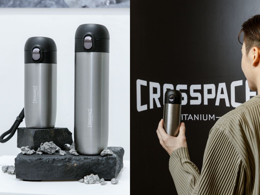 保溫瓶天花板來了！CROSSPACE航太黑科技「隕石純鈦保溫瓶」精品外型超輕量保溫！-4
