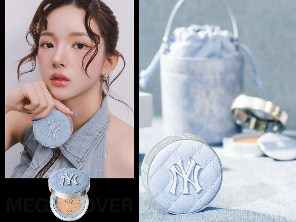 MLB竟推「丹寧布」氣墊粉餅！極霧無瑕＋微米級零粉感，一拍瞬間幻化高級偽素顏！-9