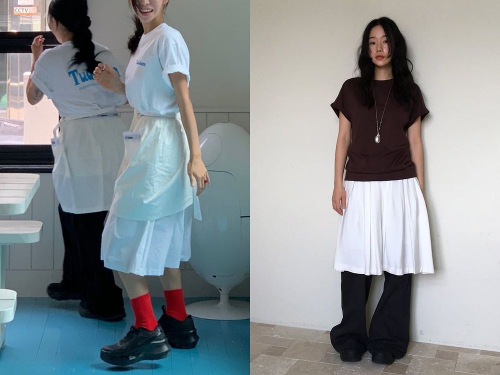 韓女都這樣穿！2025七大「春夏T恤穿搭」方法！外套綁腰間、選對版型一秒擺脫俗氣感！-10