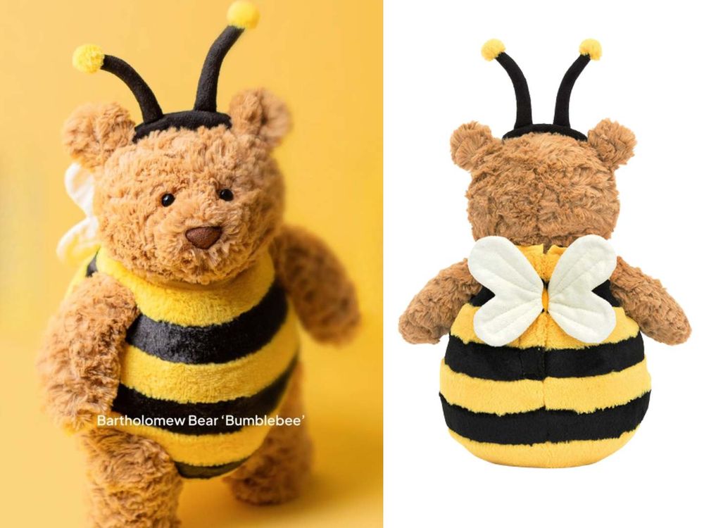 2025年Jellycat必買8大新品推薦！蜜蜂變裝小熊一上市就缺貨、呆萌幸運草玩偶只有「這裡」買得到！-4