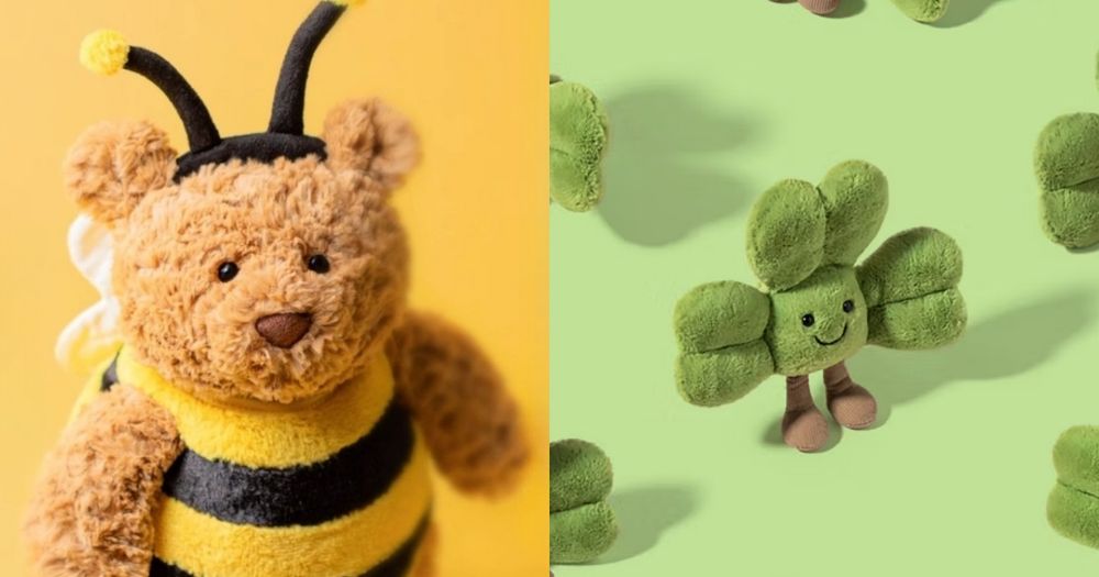 2025年Jellycat必買8大新品推薦！蜜蜂變裝小熊一上市就缺貨、呆萌幸運草玩偶只有「這裡」買得到！-8