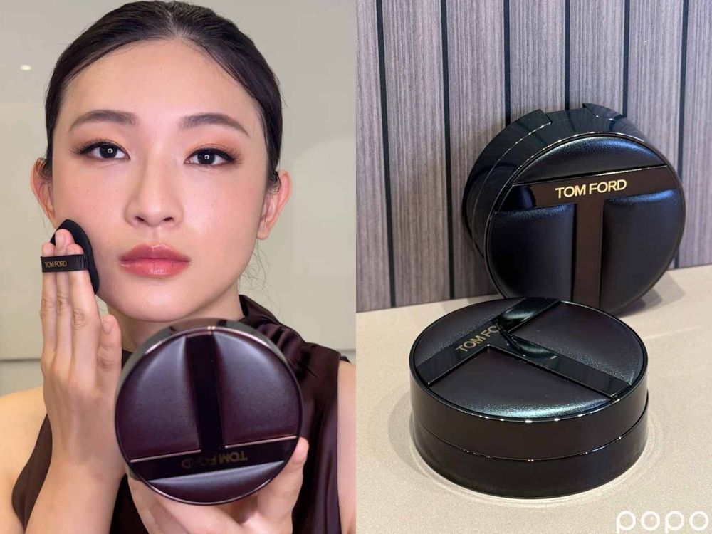 TOM FORD再創高訂彩妝天花板！「立體光影氣墊粉餅」桃木色T型皮革外殼、訂製圓頂氣墊，輕拍膚質秒柔焦立體！-6