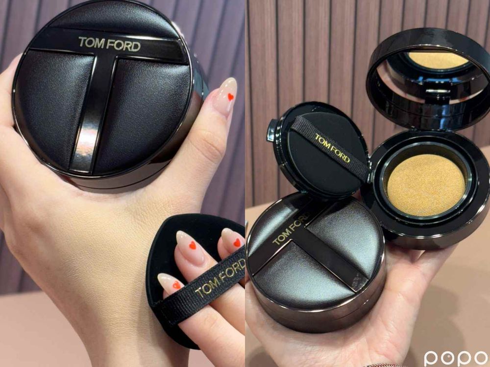 TOM FORD再創高訂彩妝天花板！「立體光影氣墊粉餅」桃木色T型皮革外殼、訂製圓頂氣墊，輕拍膚質秒柔焦立體！-4