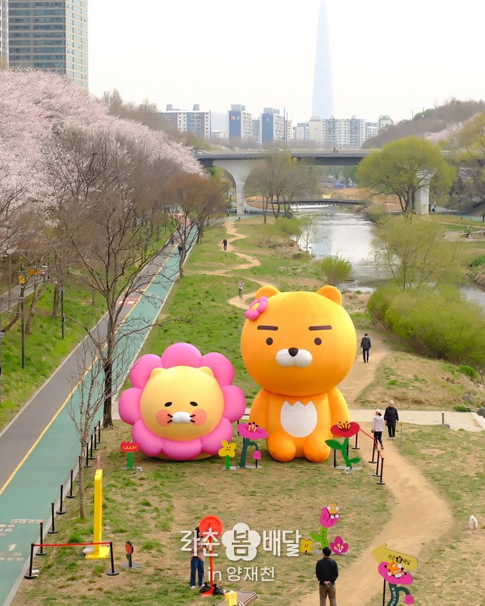 要去首爾玩的快看！春季限定巨大萊恩&春植限時「在這」登場，還能免費獲得櫻花造型小卡、氣球拍美照！-8