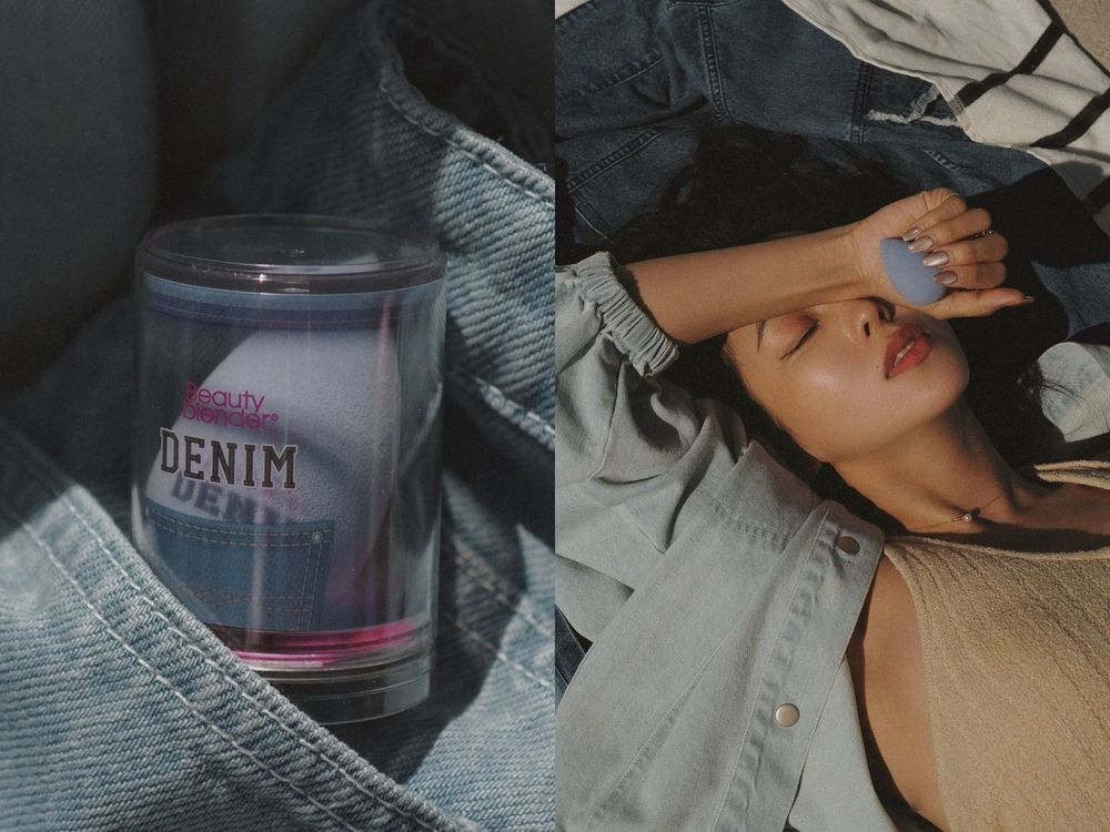 全球限量上市！美妝界最時尚「丹寧藍美妝蛋」攜手唐葳Wei Tang，買指定牛仔單品送75折優惠！-3