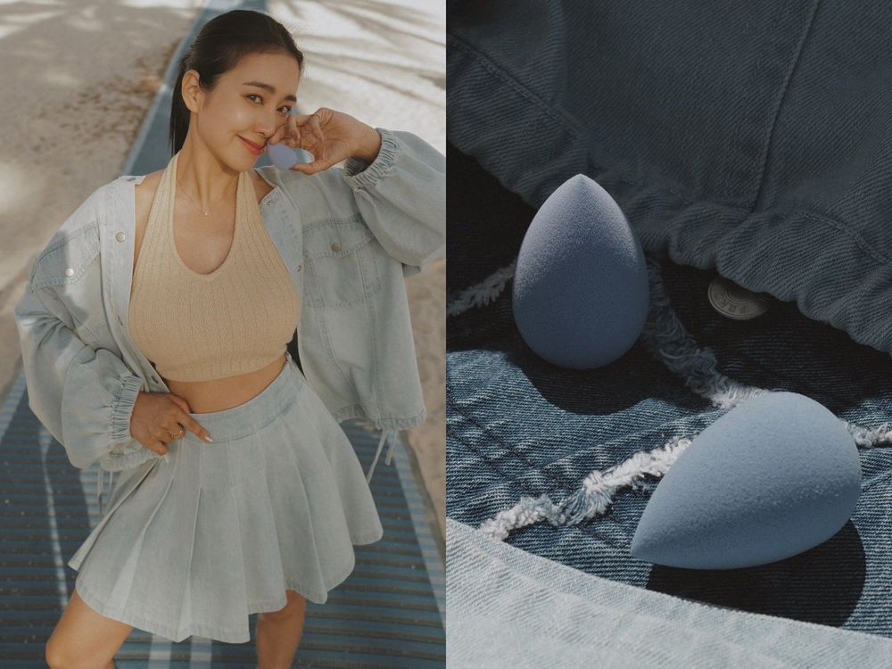 全球限量上市！美妝界最時尚「丹寧藍美妝蛋」攜手唐葳Wei Tang，買指定牛仔單品送75折優惠！-2