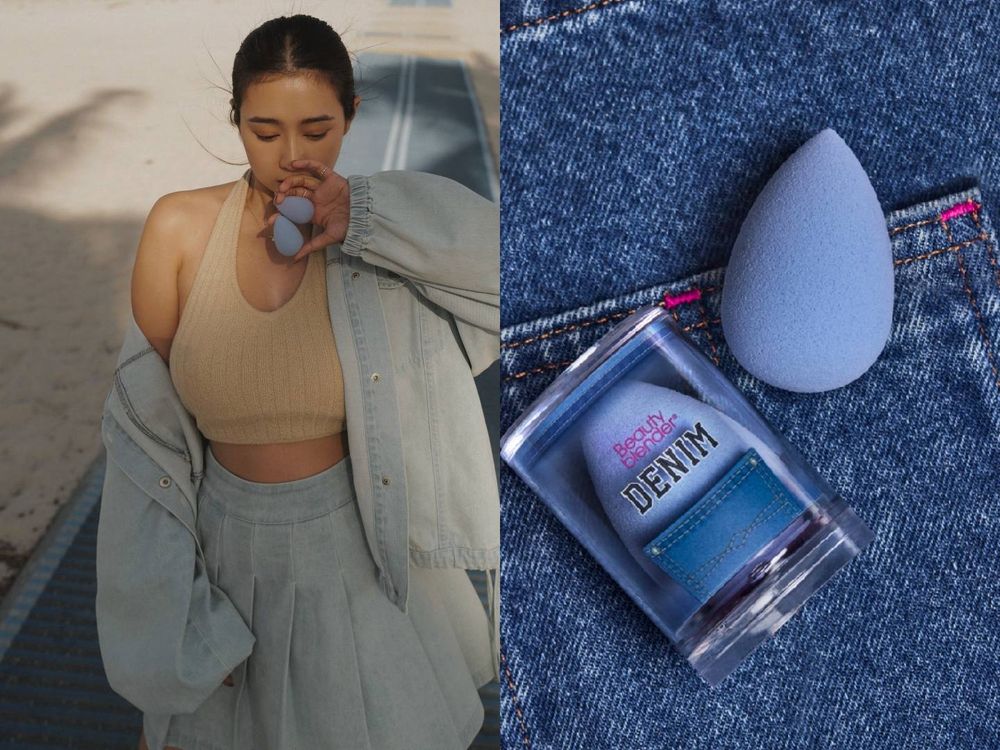 全球限量上市！美妝界最時尚「丹寧藍美妝蛋」攜手唐葳Wei Tang，買指定牛仔單品送75折優惠！-6