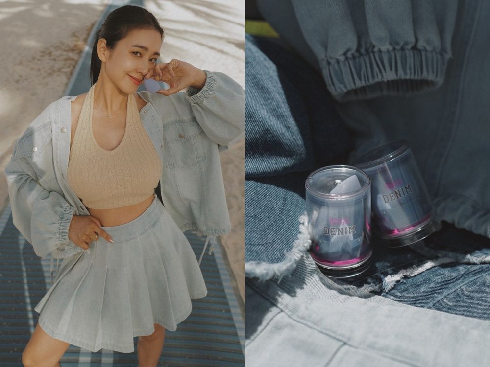 全球限量上市！美妝界最時尚「丹寧藍美妝蛋」攜手唐葳Wei Tang，買指定牛仔單品送75折優惠！-7