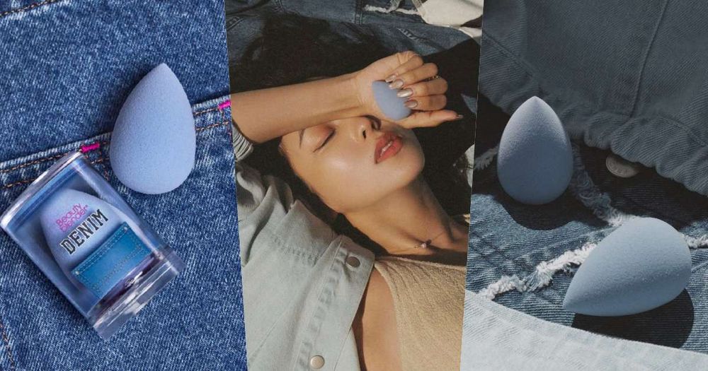 全球限量上市！美妝界最時尚「丹寧藍美妝蛋」攜手唐葳Wei Tang，買指定牛仔單品送75折優惠！-1