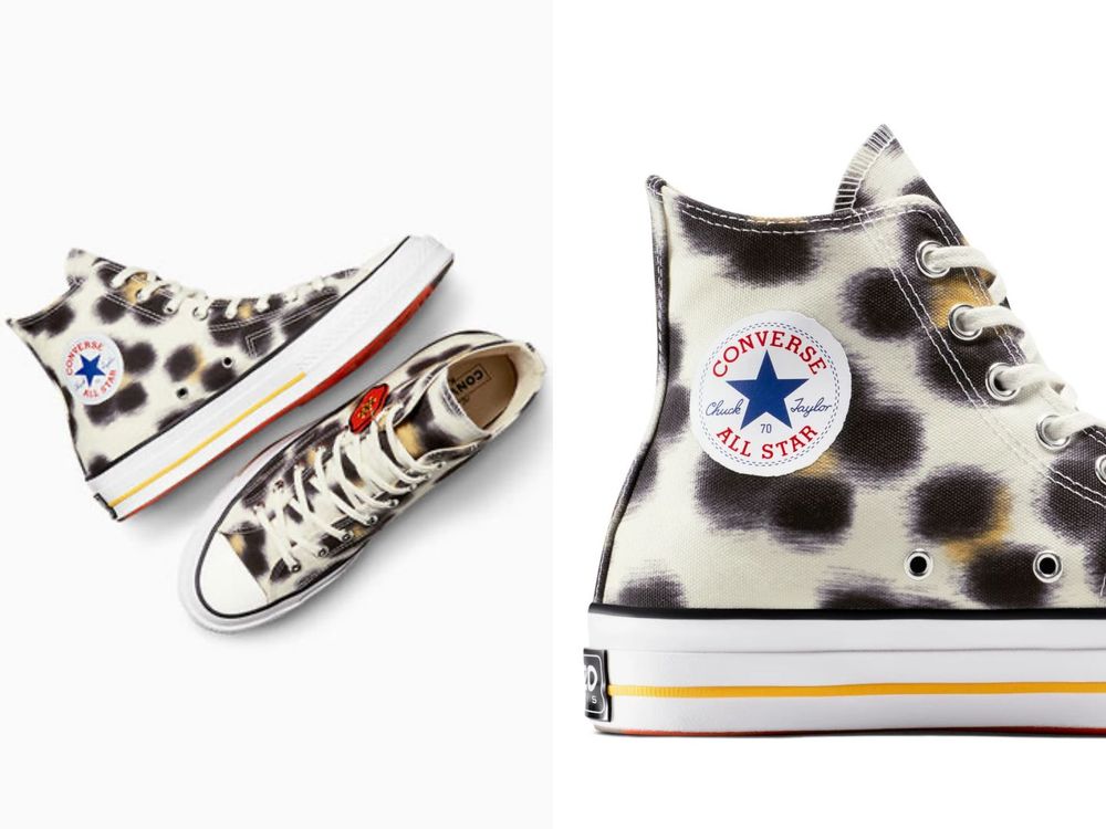 鞋迷眼睛發亮！CONVERSE聯名KENZO「模糊版豹紋花」Chuck 70未開賣就轟動！-4