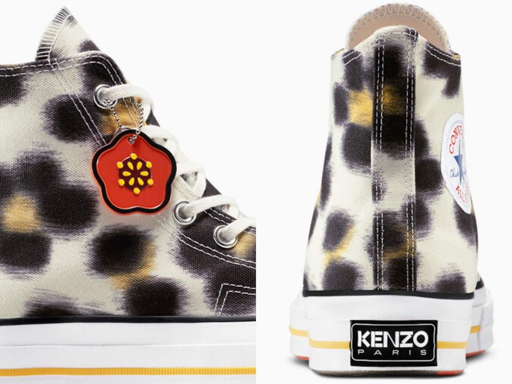 鞋迷眼睛發亮！CONVERSE聯名KENZO「模糊版豹紋花」Chuck 70未開賣就轟動！-3