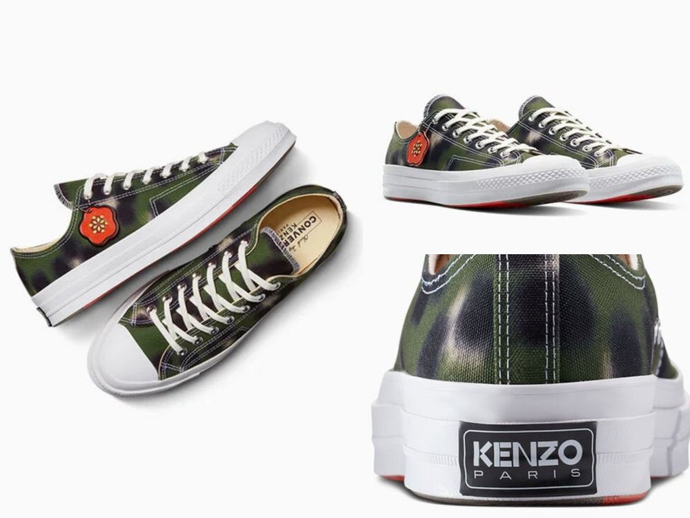 鞋迷眼睛發亮！CONVERSE聯名KENZO「模糊版豹紋花」Chuck 70未開賣就轟動！-6