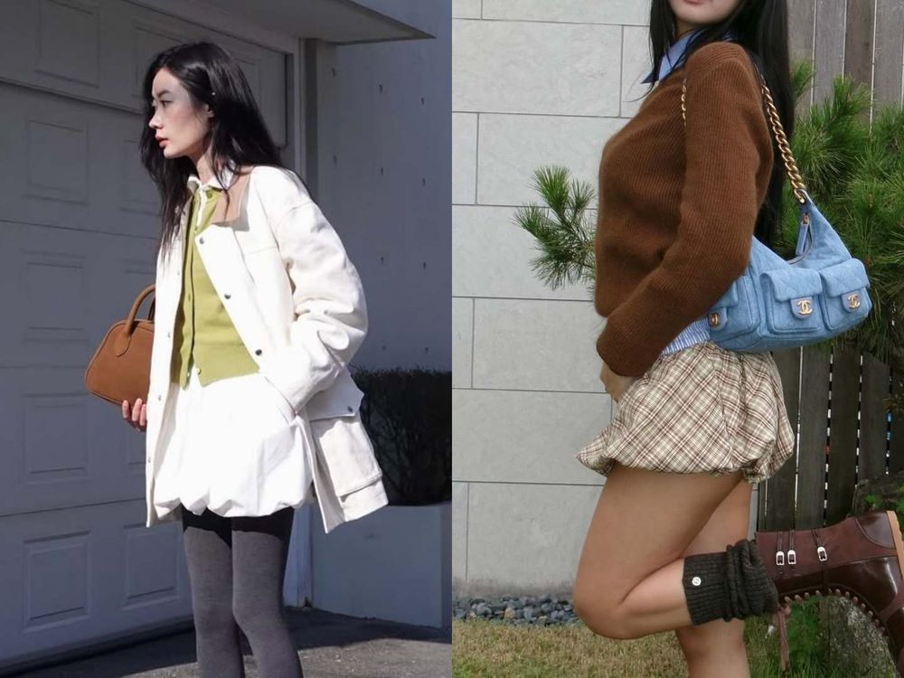 路上韓女都這樣穿！2025春夏「MIU系穿搭」6大重點！條紋上衣、花苞裙是衣櫃標配！-11