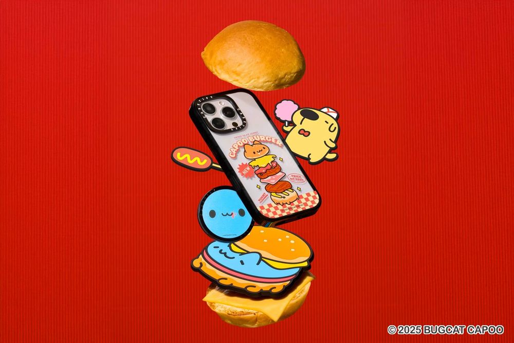 藍色小怪物攻佔CASETiFY！百萬IP貓貓蟲咖波聯名「美式漢堡餐廳主題」萌力全開！-3