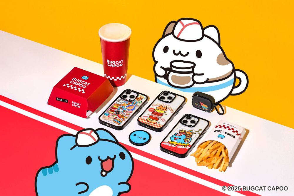 藍色小怪物攻佔CASETiFY！百萬IP貓貓蟲咖波聯名「美式漢堡餐廳主題」萌力全開！-10