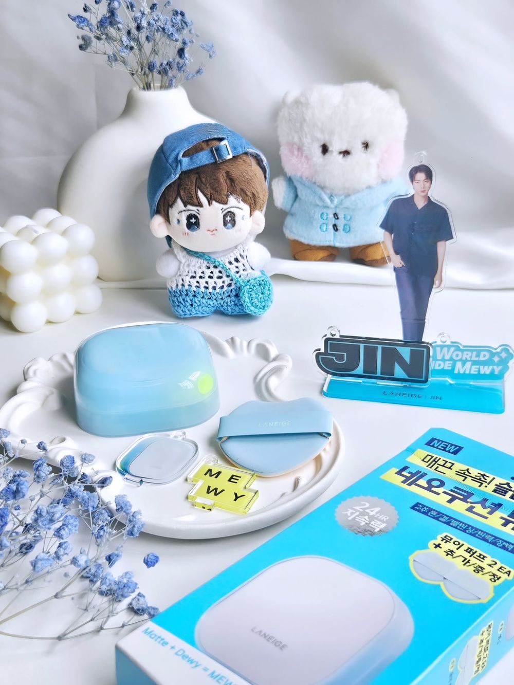 超越市場期待「氣墊王」誕生！BTS Jin唯一指定「全新磁力小方塊」結合霧面光感底妝優點，成就全新「輕霧光」美肌膚況！-16