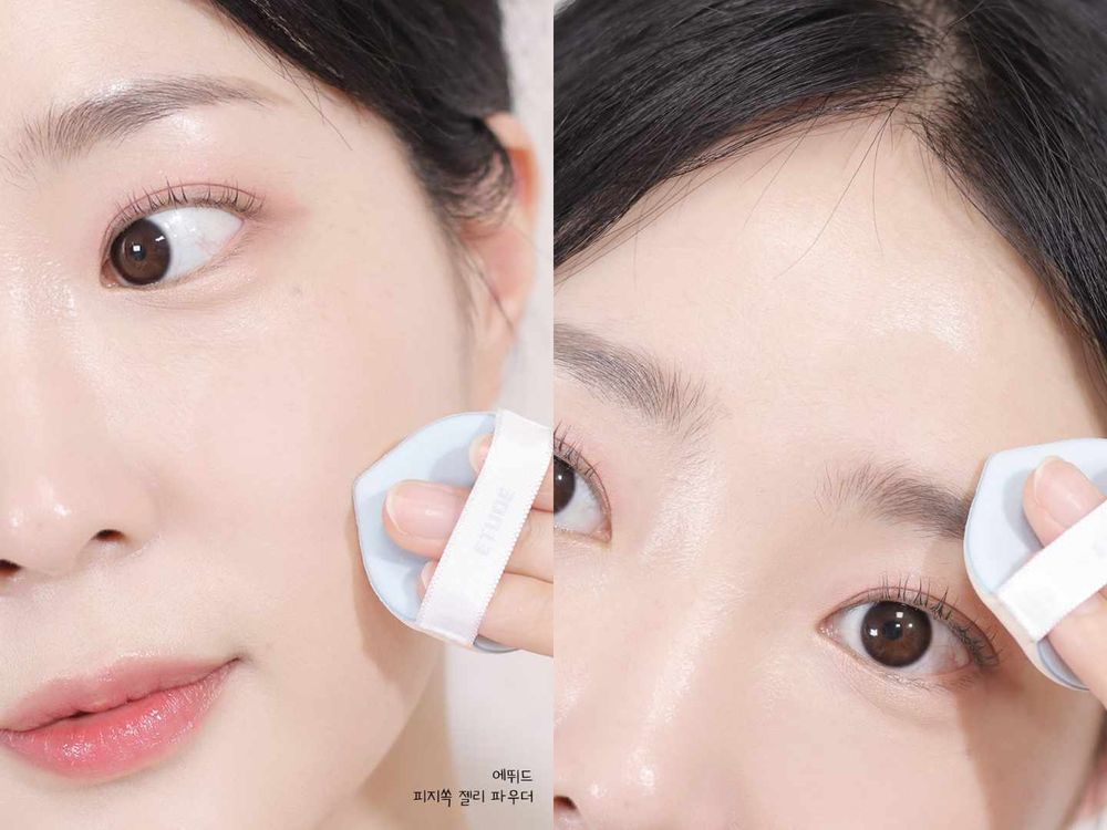 韓妞新歡控油神器！ETUDE「果凍蜜粉」無粉定妝、不怕浮粉斑駁，一拍秒吸油磨皮、自帶透明感濾鏡！-7
