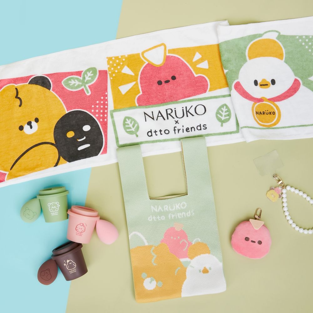 夏日抗痘保養推薦！NARUKO「茶樹黑面膜、洗卸慕斯」換上dtto friends限量包裝，聯名贈品只送不賣、快把握！-6