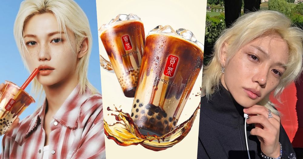 STAY準備手刀開喝！Stray Kids Felix成韓國貢茶最新代言人、帥翻宣傳照同款飲料找到了！-1