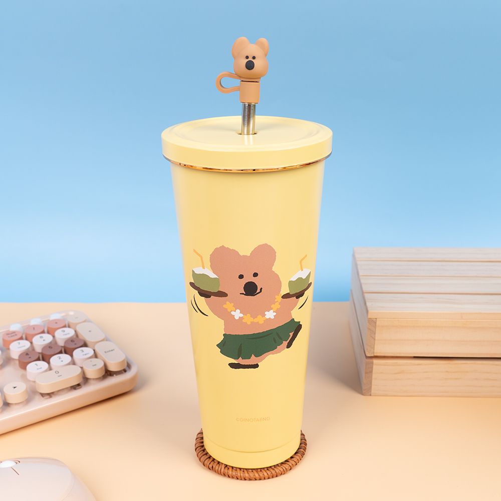 DINOTAENG「海灘果汁吧」快閃華山！超可愛「草裙Quokka吸管杯、扶桑花BOBO玩偶」必買一次看-3