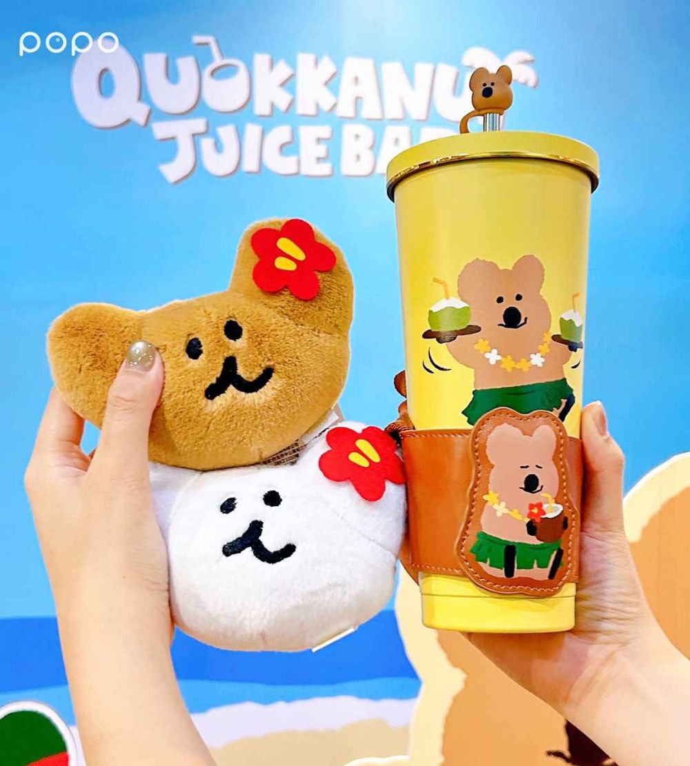 DINOTAENG「海灘果汁吧」快閃華山！超可愛「草裙Quokka吸管杯、扶桑花BOBO玩偶」必買一次看-17