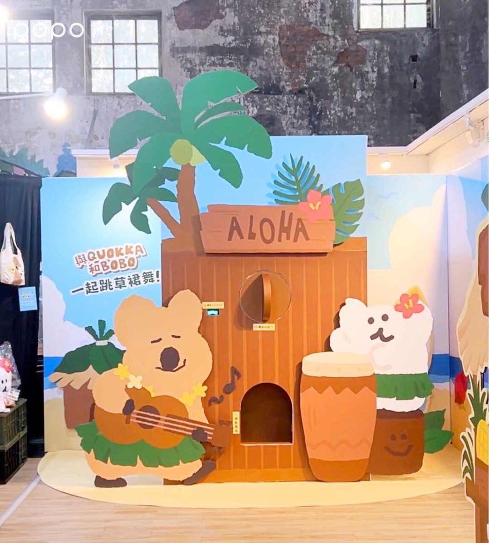 DINOTAENG「海灘果汁吧」快閃華山！超可愛「草裙Quokka吸管杯、扶桑花BOBO玩偶」必買一次看-14