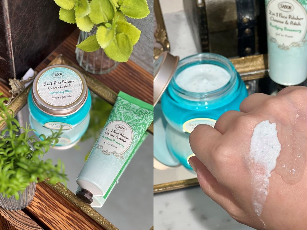 SABON「二合一臉部磨砂膏」薄荷、薰衣草全新升級，芳療精油＋純露香氣更層次，迷迭香磨砂洗顏會起泡、各種膚性都適用！ -6