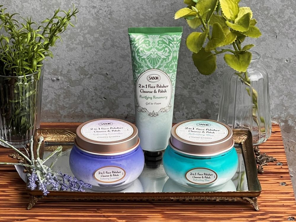 SABON「二合一臉部磨砂膏」薄荷、薰衣草全新升級，芳療精油＋純露香氣更層次，迷迭香磨砂洗顏會起泡、各種膚性都適用！ -7