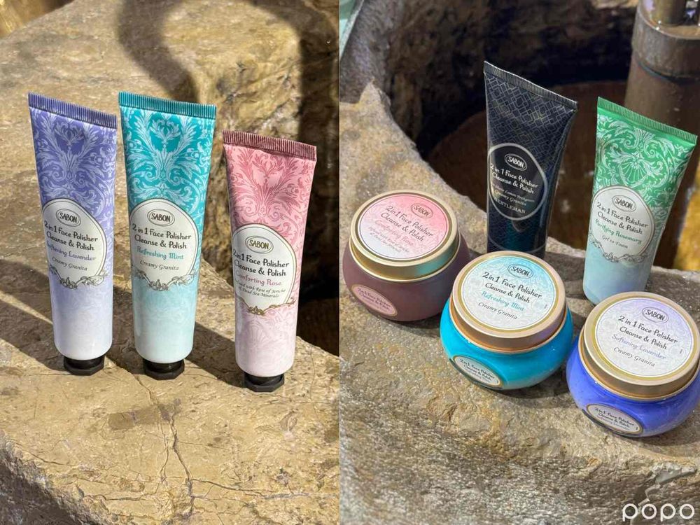 SABON「二合一臉部磨砂膏」薄荷、薰衣草全新升級，芳療精油＋純露香氣更層次，迷迭香磨砂洗顏會起泡、各種膚性都適用！ -16
