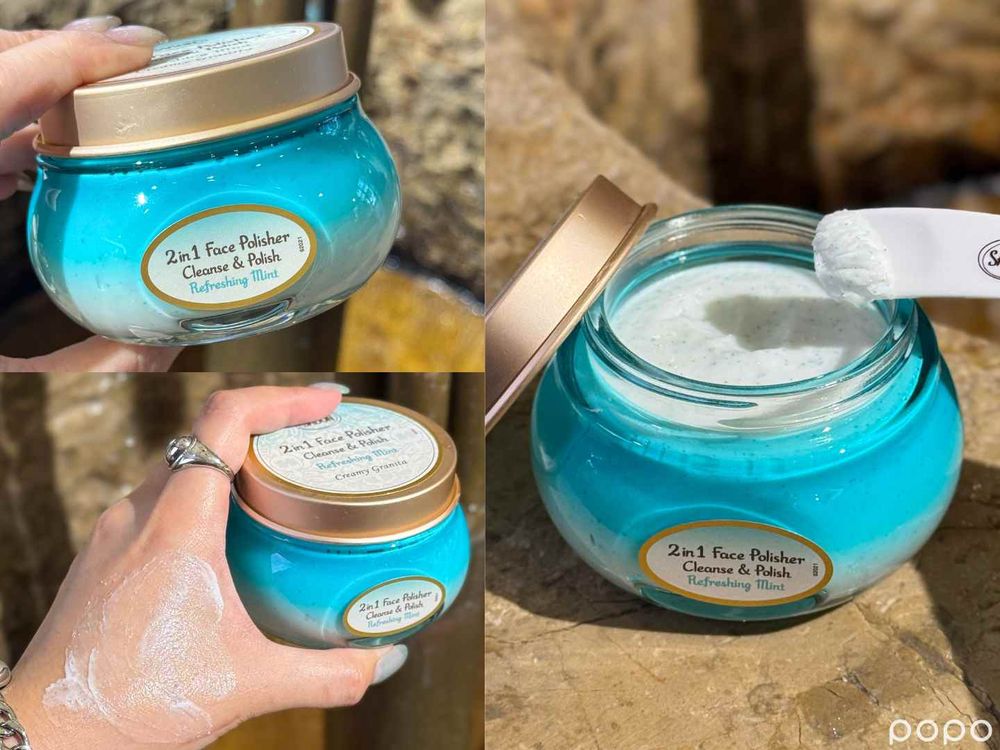 SABON「二合一臉部磨砂膏」薄荷、薰衣草全新升級，芳療精油＋純露香氣更層次，迷迭香磨砂洗顏會起泡、各種膚性都適用！ -17