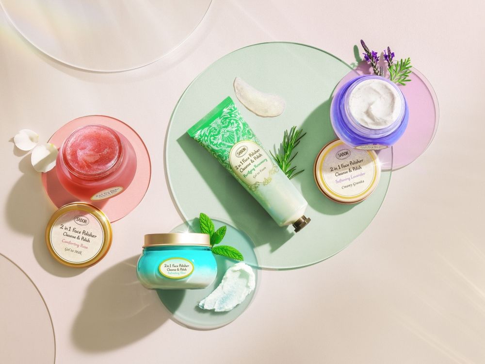 SABON「二合一臉部磨砂膏」薄荷、薰衣草全新升級，芳療精油＋純露香氣更層次，迷迭香磨砂洗顏會起泡、各種膚性都適用！ -3