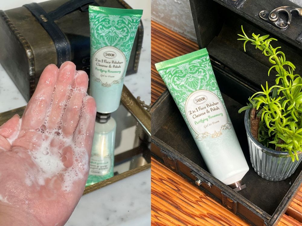 SABON「二合一臉部磨砂膏」薄荷、薰衣草全新升級，芳療精油＋純露香氣更層次，迷迭香磨砂洗顏會起泡、各種膚性都適用！ -4