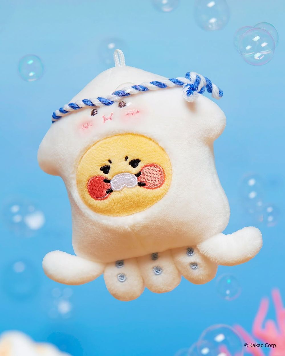 Kakao Friends海洋生物系列開賣！「海龜春植絨毛吊飾、海獺萊恩玩偶」可愛到韓妞都想全部掃貨！-3