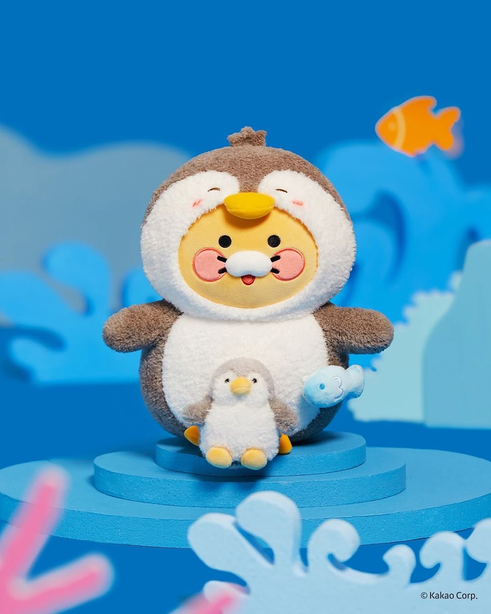 Kakao Friends海洋生物系列開賣！「海龜春植絨毛吊飾、海獺萊恩玩偶」可愛到韓妞都想全部掃貨！-4