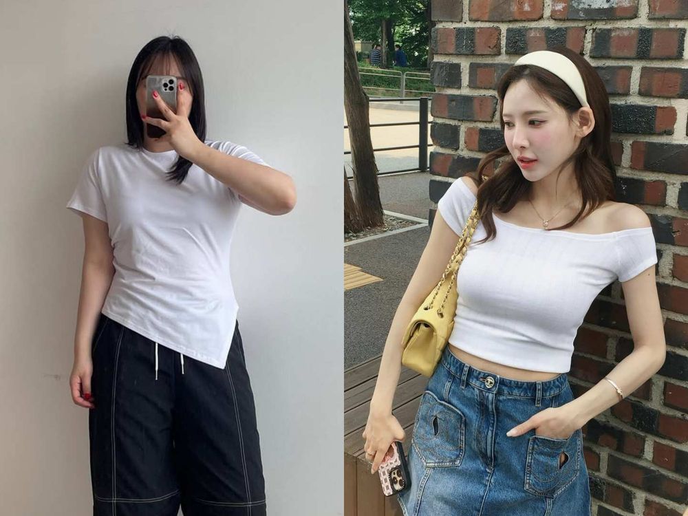 擺脫路人感！6招「基本白TEE」穿搭絕招！疊穿薄紗罩衫背心...韓感秘訣藏在這！-9